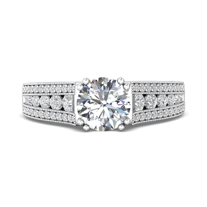 dainty silver hamsa bracelet FlyerFit Encore 14K White Gold Engagement Ring
