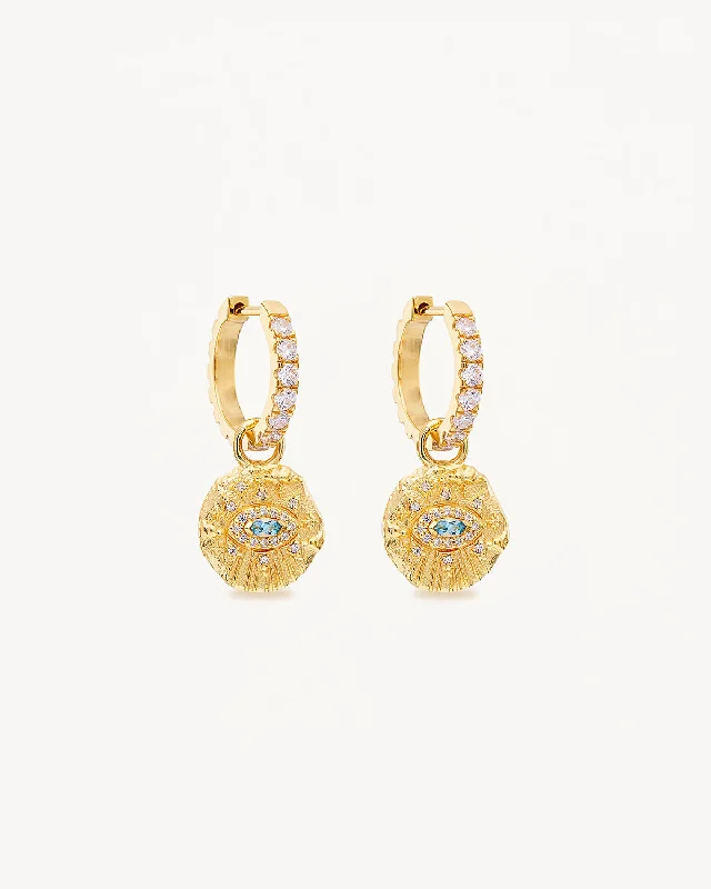 real zircon gemstone bracelet 18k Gold Vermeil Awaken Hoops
