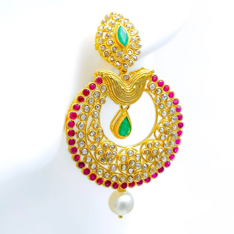classic diamond solitaire earrings Impressive Regal Uncut Diamond + 22k Gold Glam Earrings classic diamond solitaire earrings Impressive Regal Uncut Diamond + 22k Gold Glam Earrings