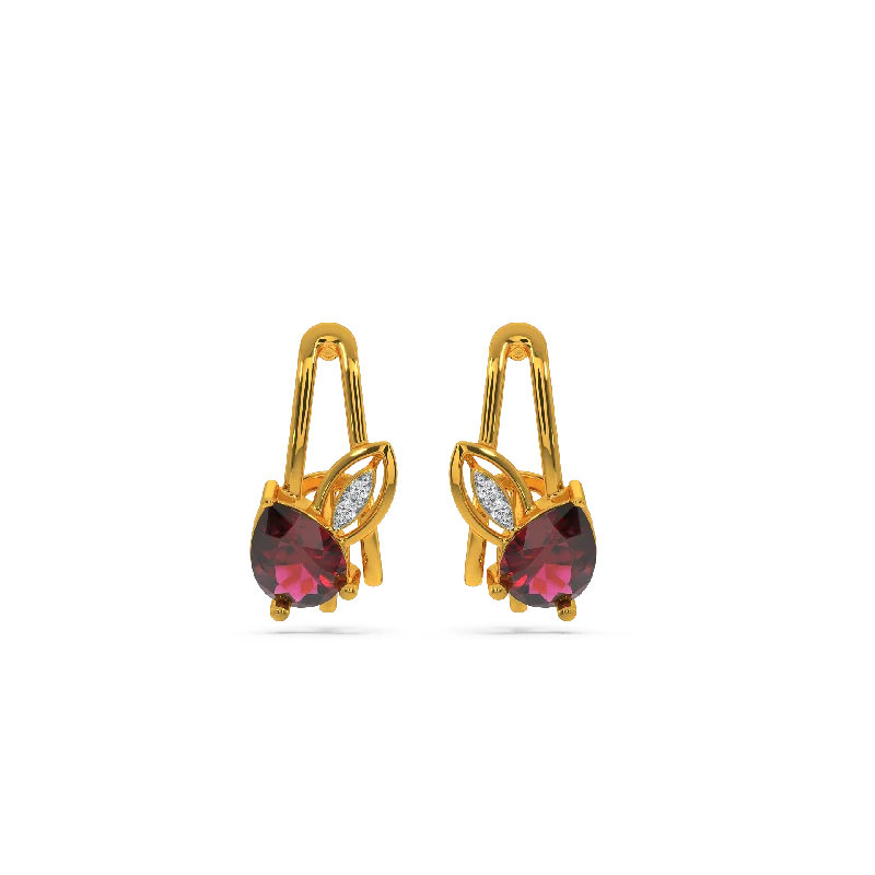 gold choker necklace simple Ishika Earring