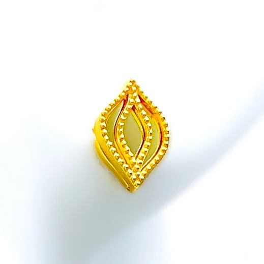 handmade copper wire ring Jazzy Exclusive 21k Gold Earrings