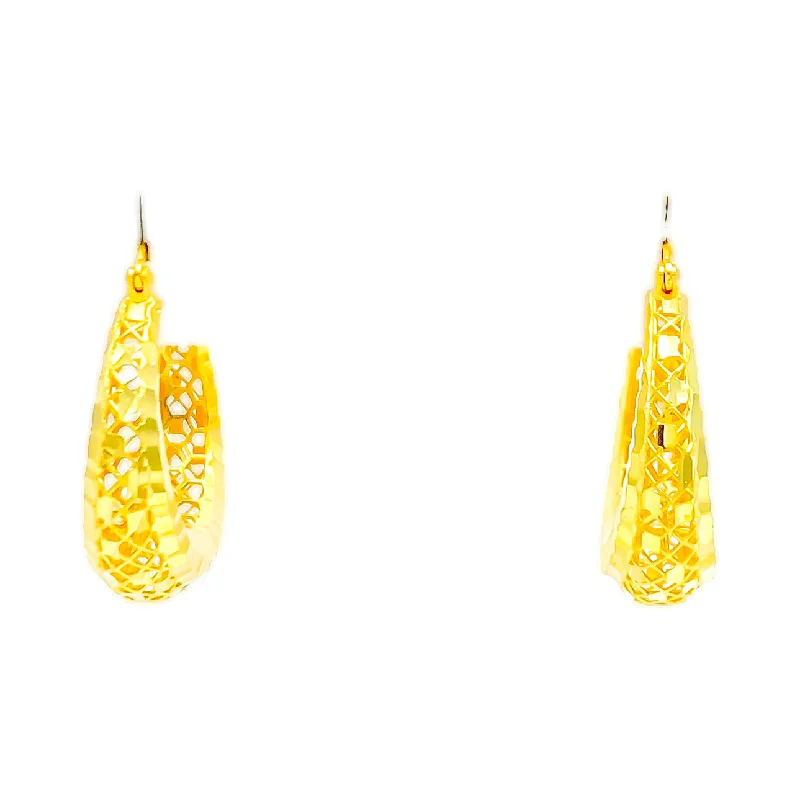 dainty beaded stretch bracelet Lavish Twinkling 22k Gold Hoop Earrings