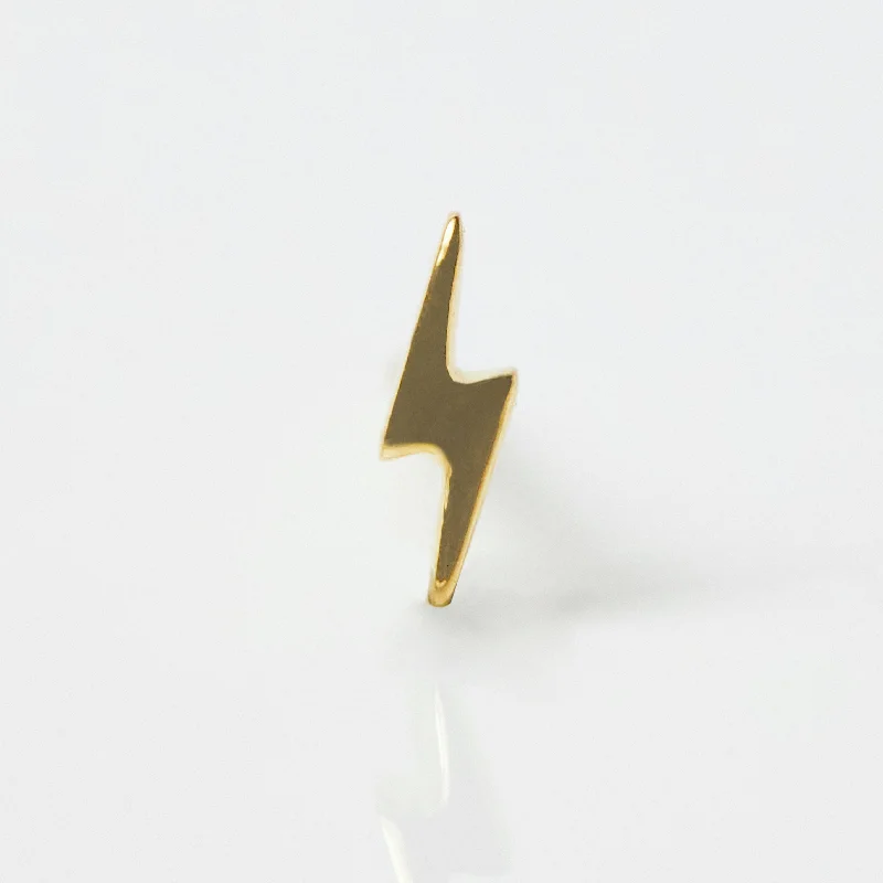 statement gemstone necklace handmade Lightning Bolt Earring