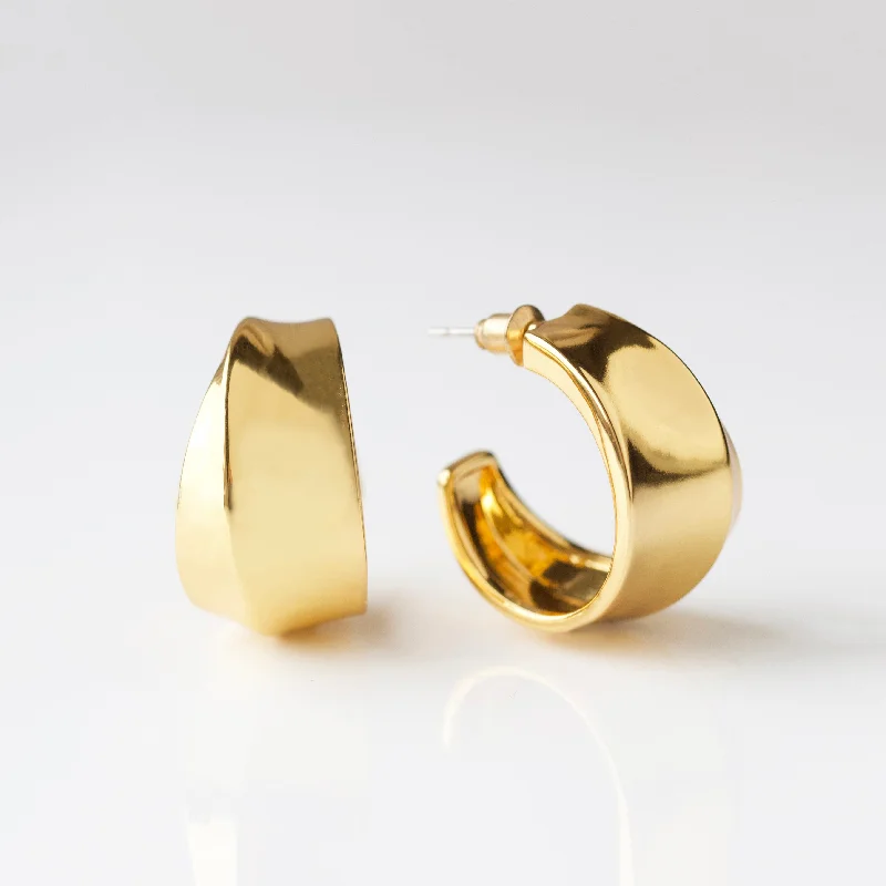 classic diamond solitaire earrings Louise Thompson Lucky Luxe Hoops