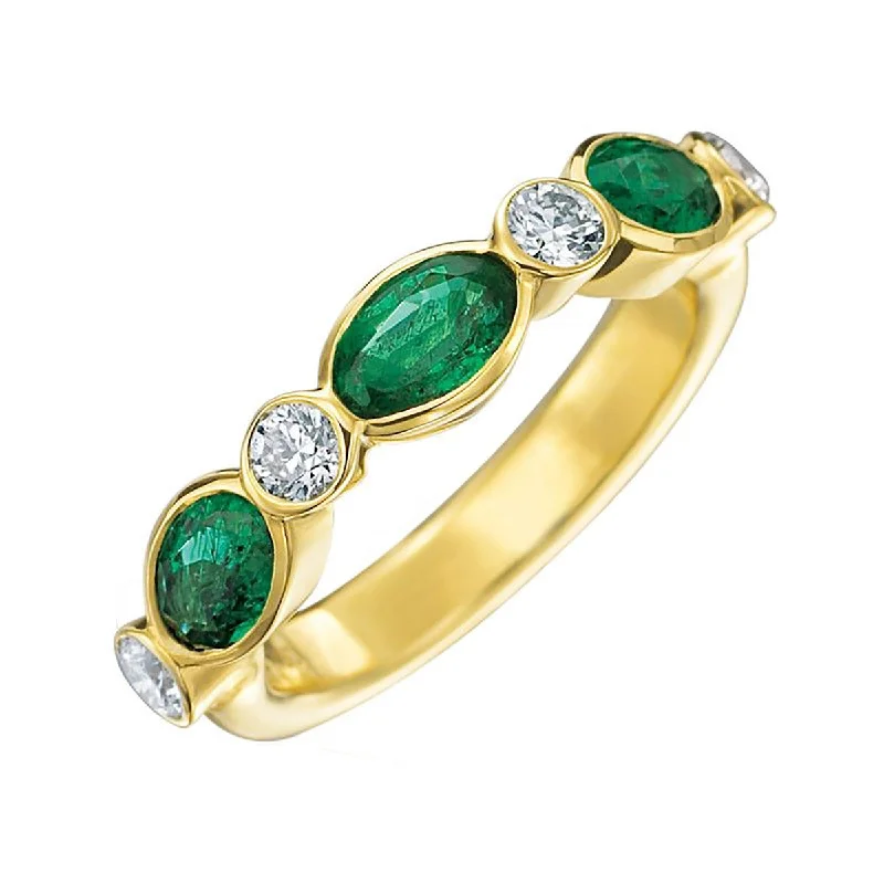 personalized initial ring stackable Marbella 18K Yellow Gold Diamond Emerald Stackable Ring personalized initial ring stackable Marbella 18K Yellow Gold Diamond Emerald Stackable Ring