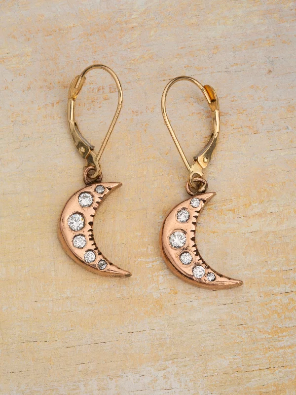 sterling silver arrow ring Moonshadow Earrings