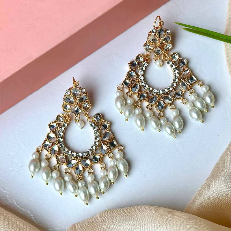 dainty snake ring gold Neelum Earrings (Pearl)