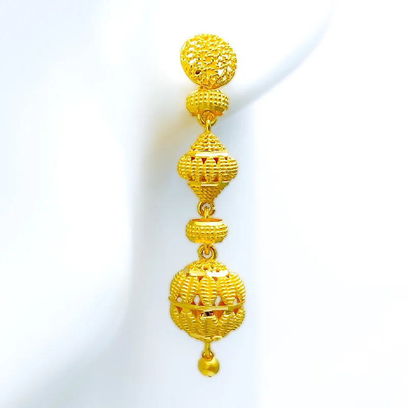 elegant pearl necklace with diamonds Opulent Regal 22k Gold Earrings