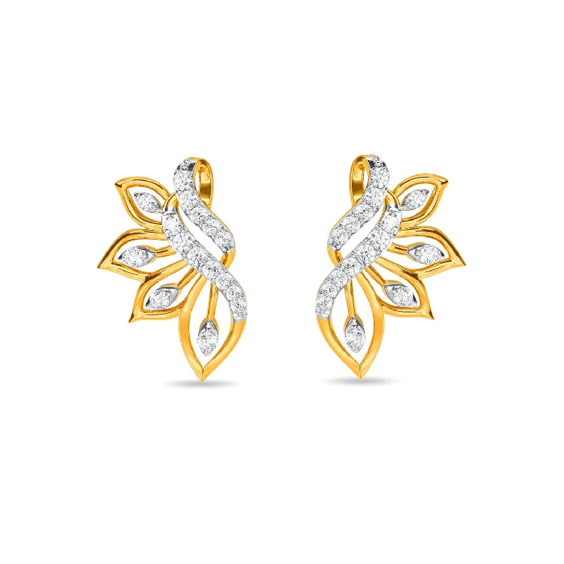 personalized name ring Oriana Earring