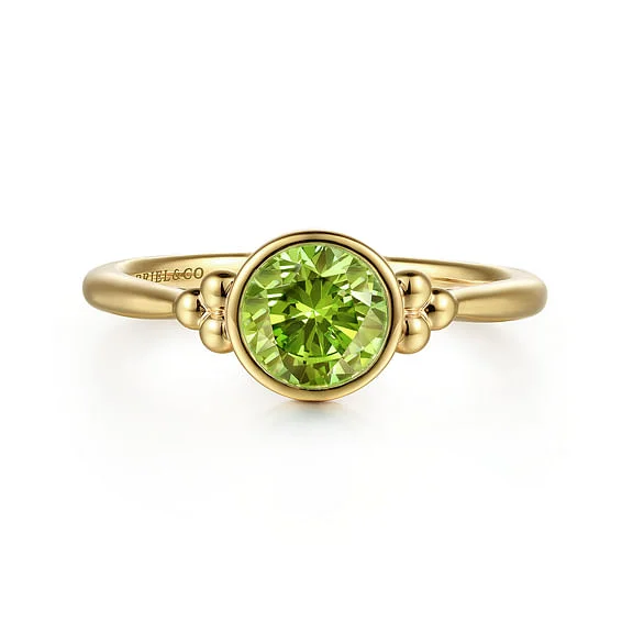 vintage flower brooch pin Peridot Bujukan Ring