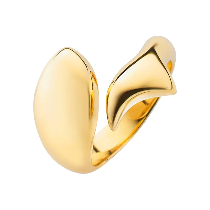 black diamond stud earrings Perseverance 18K Gold Fish Ring