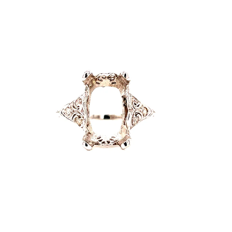 diamond wedding band for women PLATINUM FILIGREE RING