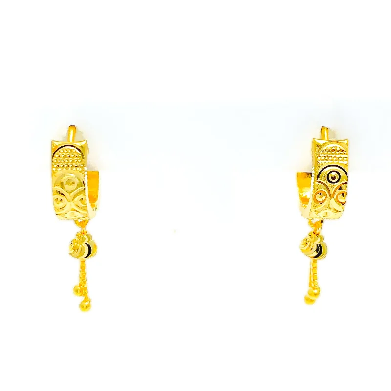 silver infinity knot ring Radiant Reflective 22k Gold U-Bali Earrings