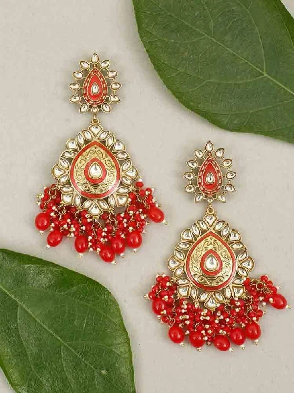 tiny star constellation bracelet Red Aaritra Danglers