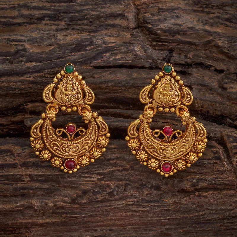 gold moonstone cocktail ring Silver Temple Earring 175740