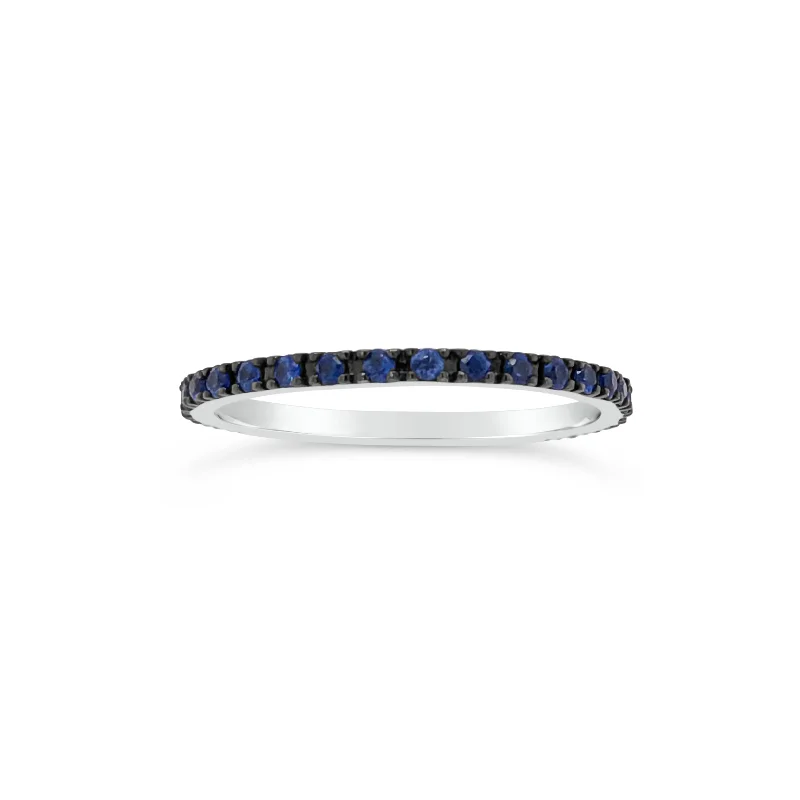 handmade ceramic bead bracelet Simple Sapphire Eternity Band