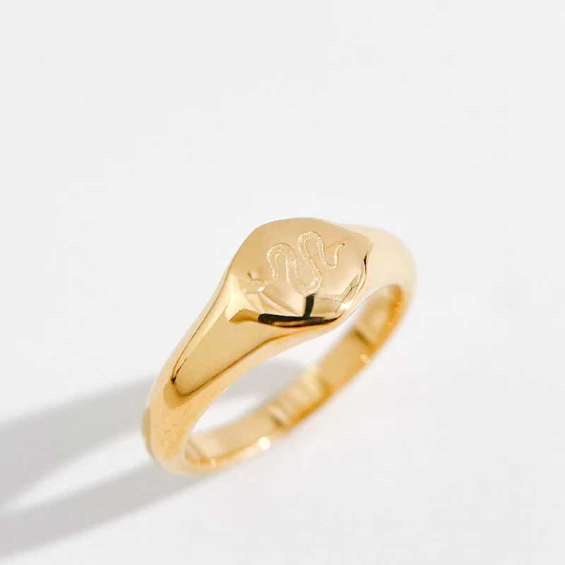 silver dragon claw ring Slitherin Signet Gold Ring