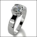 raw amethyst ring silver Solitaire 1 Ct Round Stone Half Bezel Cubic Zirconia Cz Ring raw amethyst ring silver Solitaire 1 Ct Round Stone Half Bezel Cubic Zirconia Cz Ring