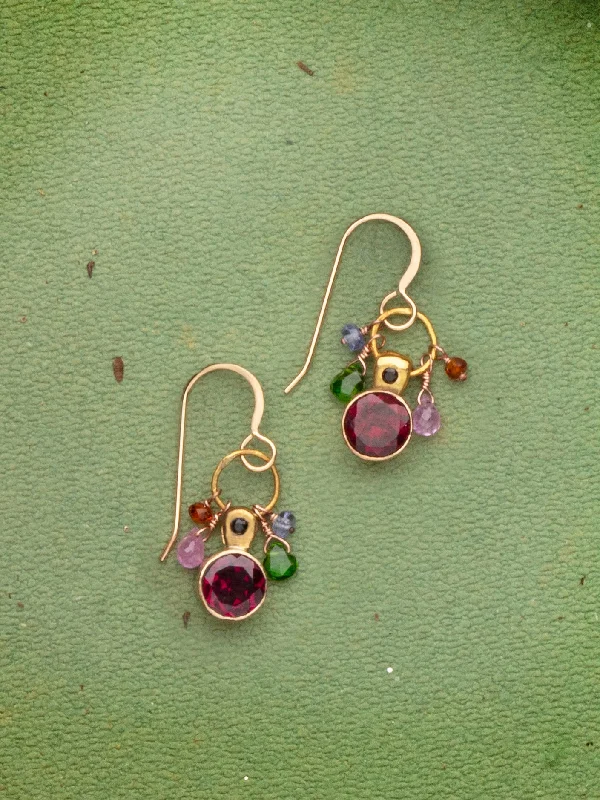 layered gold coin pendant necklace Sparkle And Flow Earrings