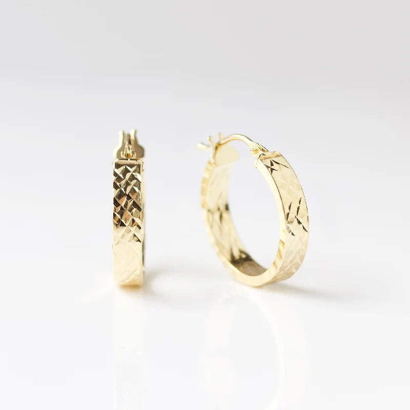 men’s sterling silver cufflinks Diamond Cut Lattice Hoop Earrings