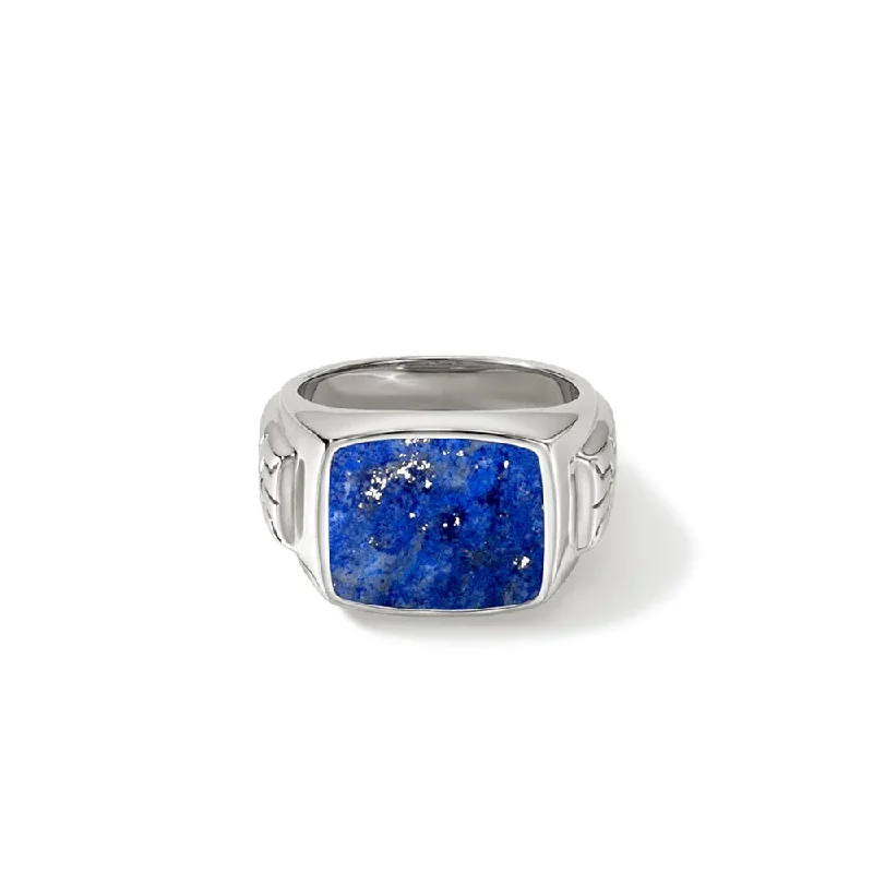 minimalist black diamond studs Sterling Silver  Lapis Lazuli Ring Size 10