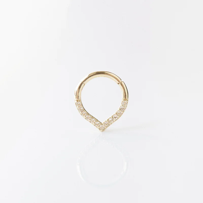 pearl and silver bracelet Tapered Clicker Hoop Earring