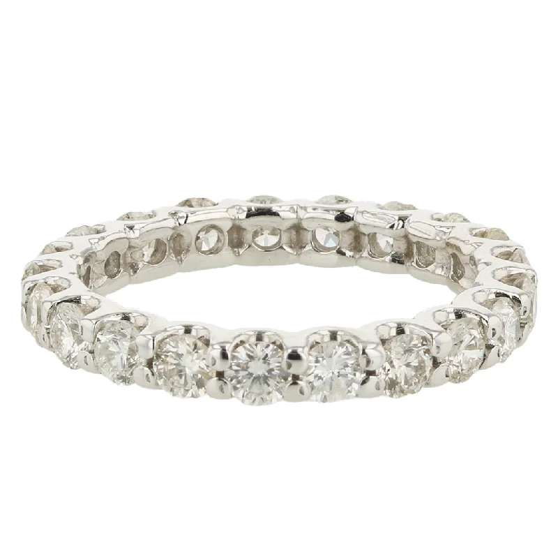 adjustable gemstone choker "The Becky Diamond Band" 2.0CTTW 14KWG Eternity Band