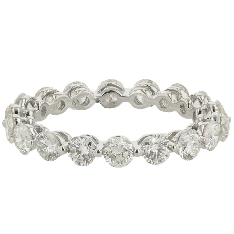 dainty gold anchor bracelet "The Drew Diamond Band" 2.12CTTW 14KWG Eternity Band