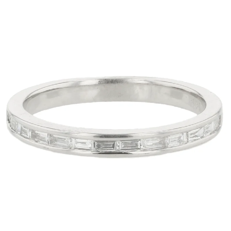 simple gold stacking rings "The Jade Diamond Band" 0.50CTTW 14KWG