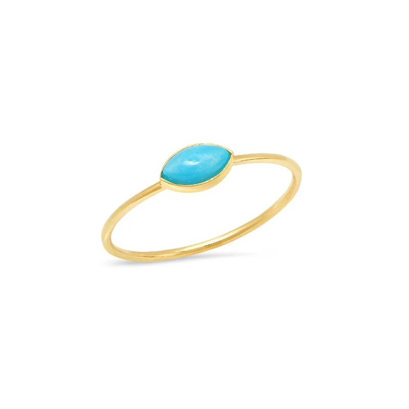 celestial star earrings stud Turquoise Marquise Ring