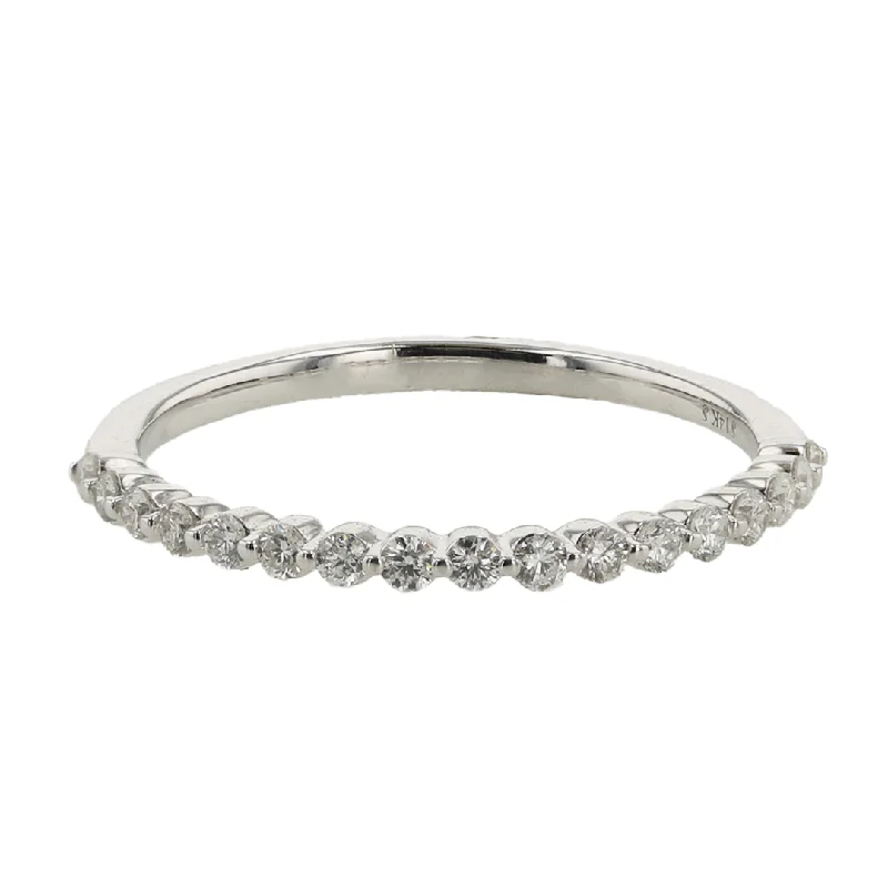 dainty sapphire gemstone bracelet "Twinkling Vows Diamond Band" 0.25CTTW 14KWG