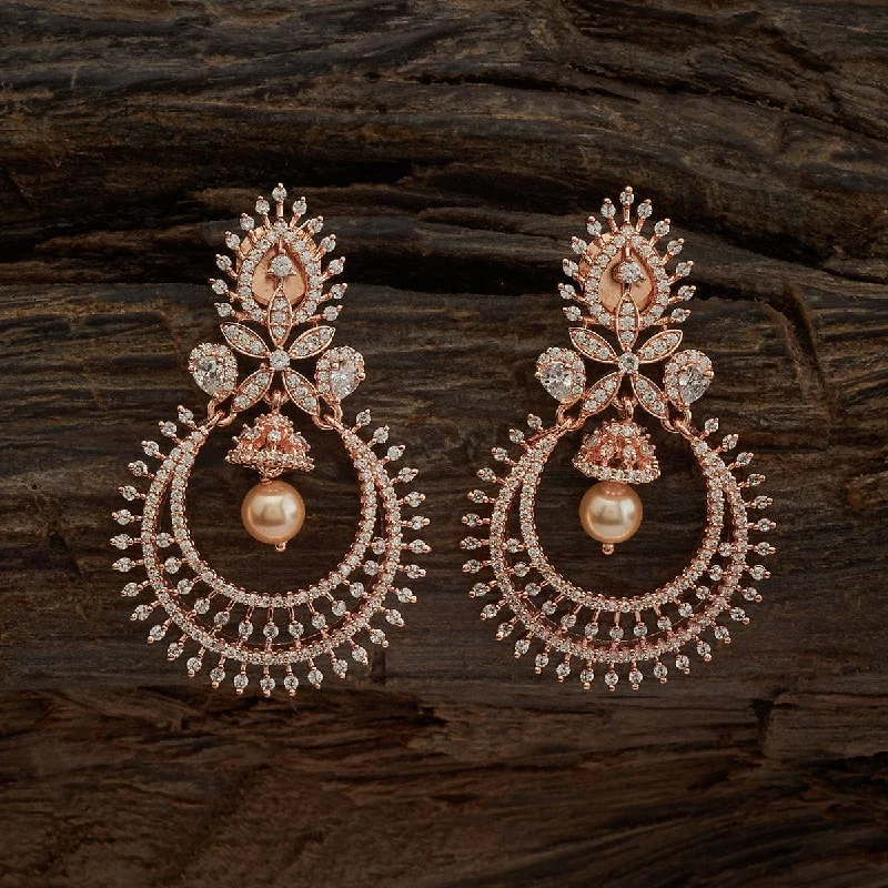 rustic wooden bead bracelet Zircon Earring 173163