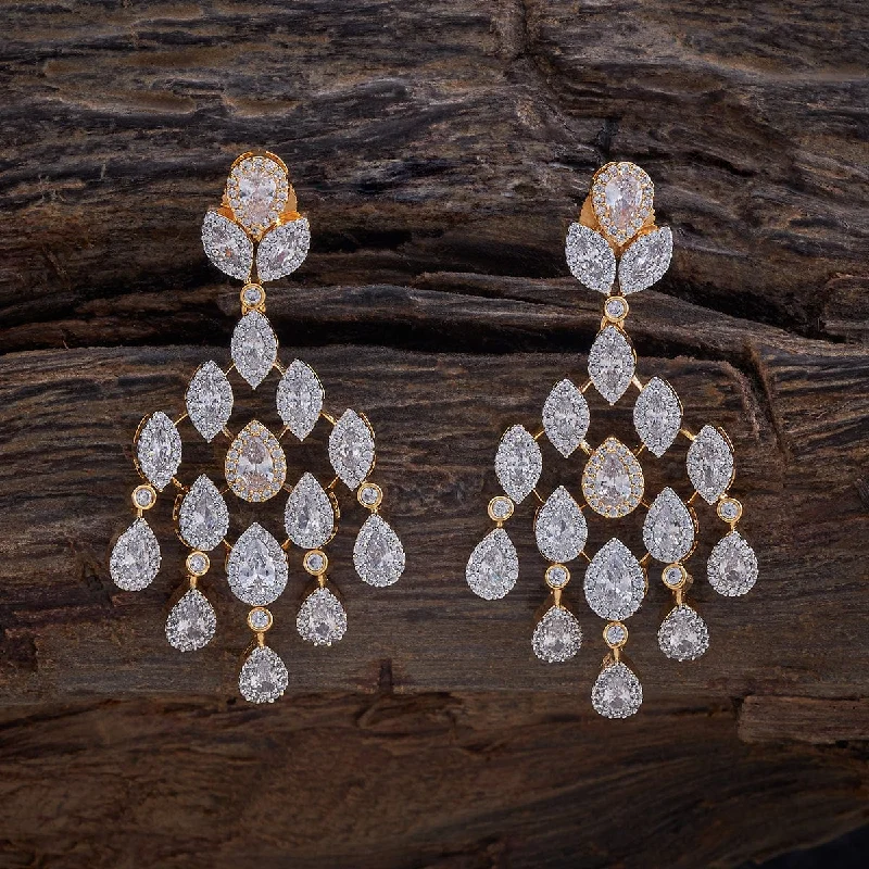 handmade antique silver bangle Zircon Earring 177512