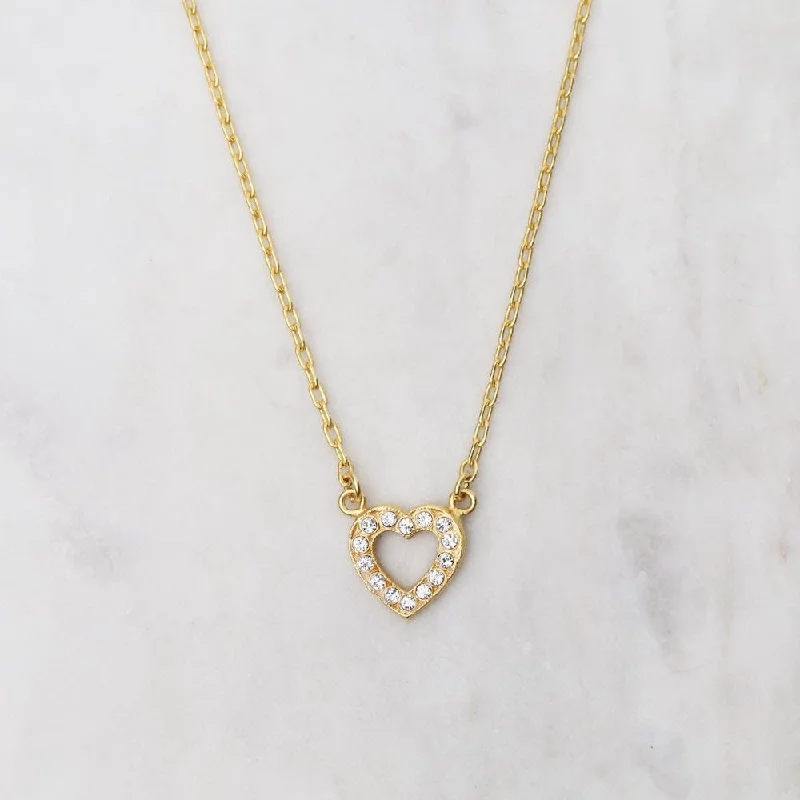 real citrine gemstone pendant Open Heart Crystal Pendant Necklace