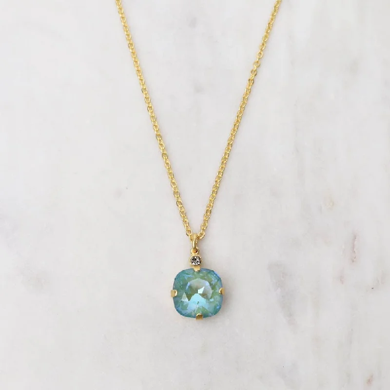 tiny diamond cross necklace Large Sage Pendant Necklace