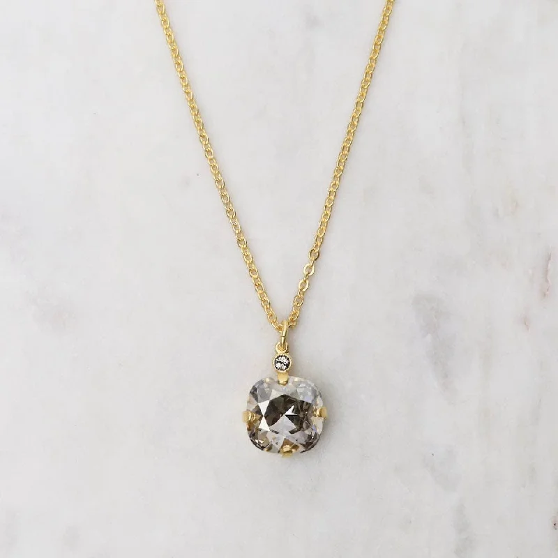 layered pearl choker necklace Large Shade Pendant Necklace