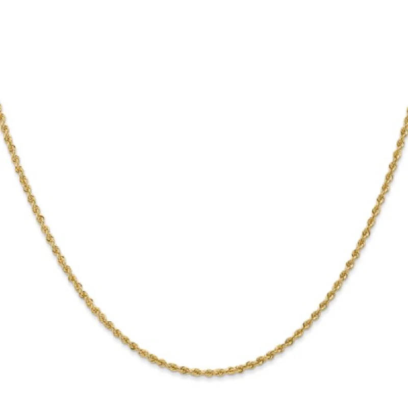 celestial meteor shower earrings 14k Gold 1.5mm Rope Chain