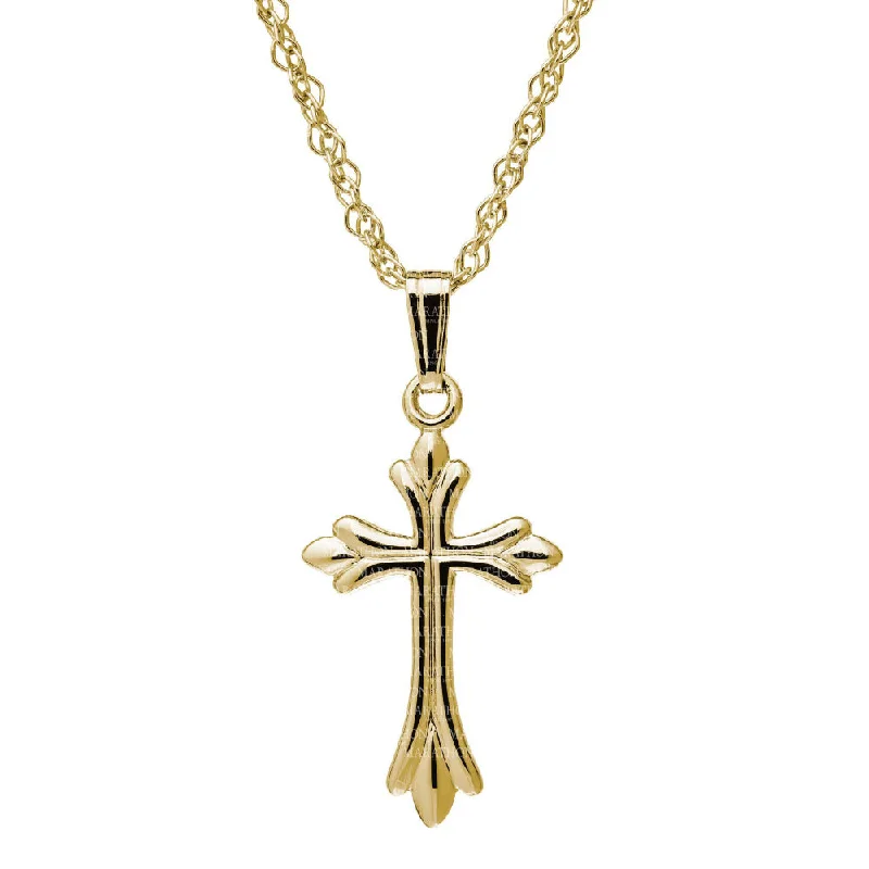 bold chunky cocktail ring 14k Gold Cross Pendant Necklace