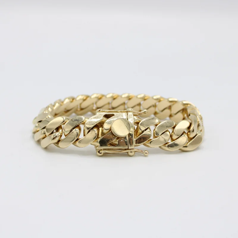 bezel set engagement ring modern 14K Solid BMX Cuban Bracelet \\14.5mm\\ Yellow Gold bezel set engagement ring modern 14K Solid BMX Cuban Bracelet \\14.5mm\\ Yellow Gold