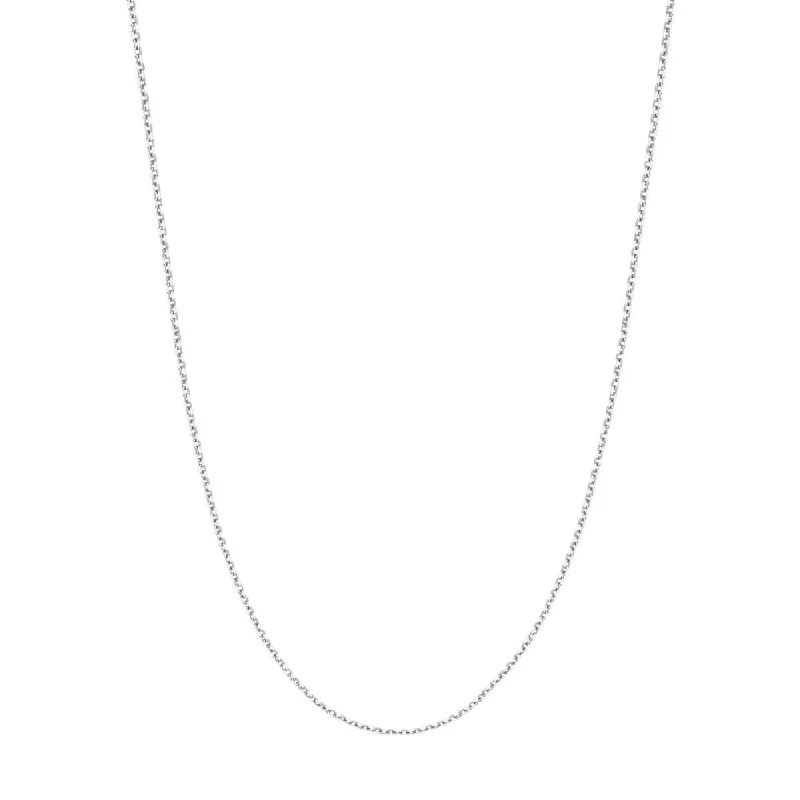 personalized silver cuff bracelet 14k White Gold 1.5mm Cable Chain