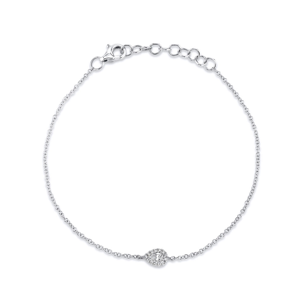 gold bar earrings minimalist 14K White Gold Pear Diamond with Round Diamond Halo Bracelet gold bar earrings minimalist 14K White Gold Pear Diamond with Round Diamond Halo Bracelet