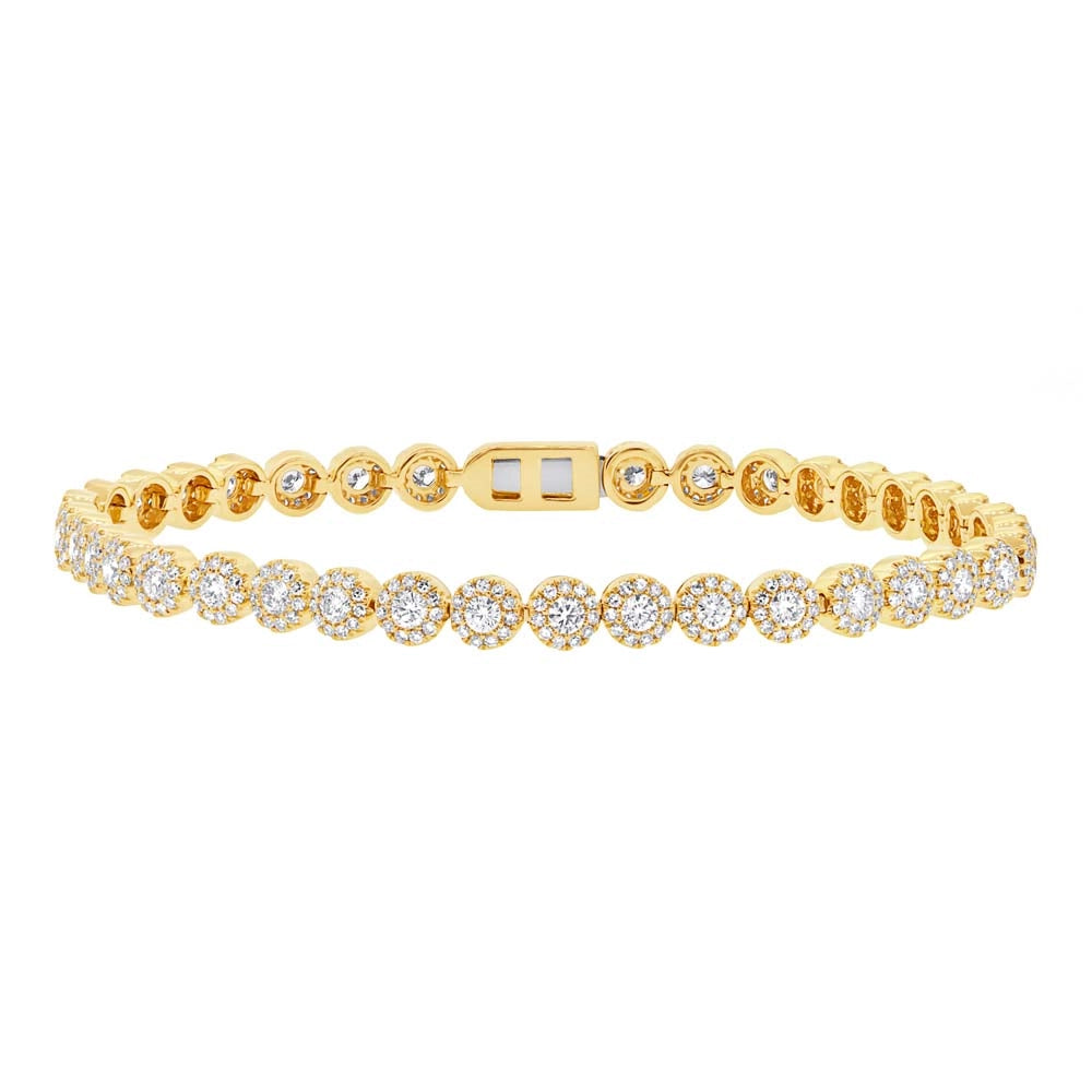 oval cut engagement ring platinum 14K Yellow Gold Cluster Diamond Station Bracelet oval cut engagement ring platinum 14K Yellow Gold Cluster Diamond Station Bracelet