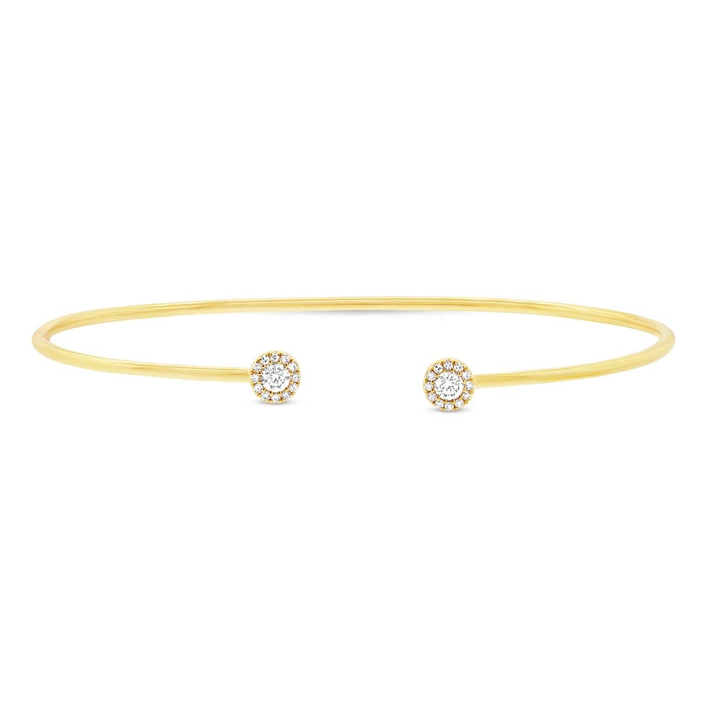twisted rope gold chain 14K Yellow Gold Diamond Slim Cuff Bracelet