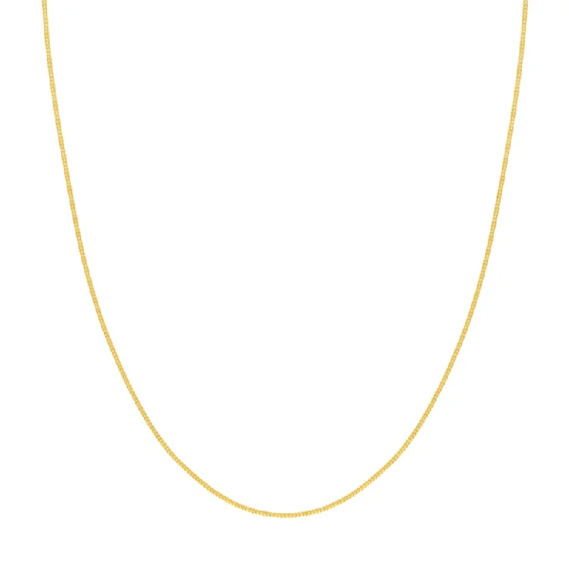 adjustable minimalist wave bracelet 14k Yellow Gold Franco Chain