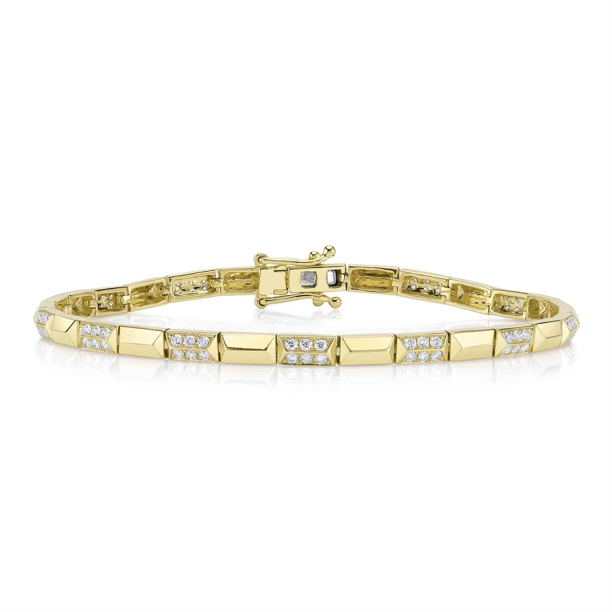 heart-shaped promise ring sterling silver 14K Yellow Gold Geo Rectangular and Diamond Bracelet heart-shaped promise ring sterling silver 14K Yellow Gold Geo Rectangular and Diamond Bracelet