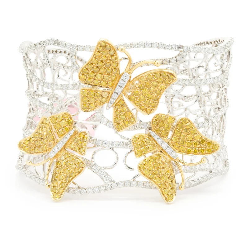 real citrine gemstone pendant 18 Karat White & Yellow Gold Pave Diamond Butterfly Floral Cuff Bracelet real citrine gemstone pendant 18 Karat White & Yellow Gold Pave Diamond Butterfly Floral Cuff Bracelet