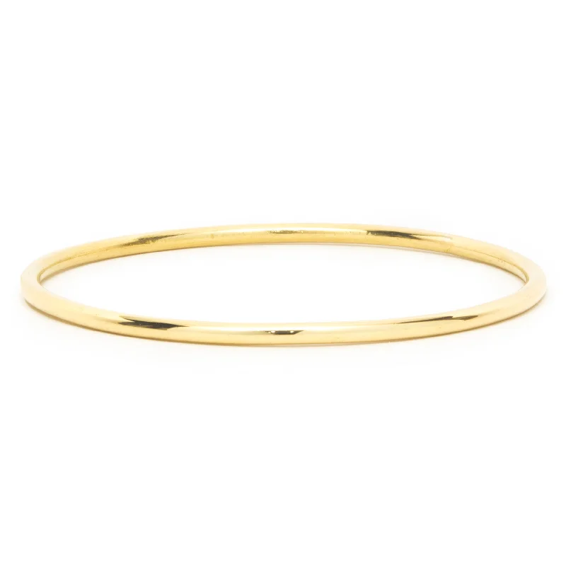 personalized engraved signet ring 18 Karat Yellow Gold Bangle Bracelet