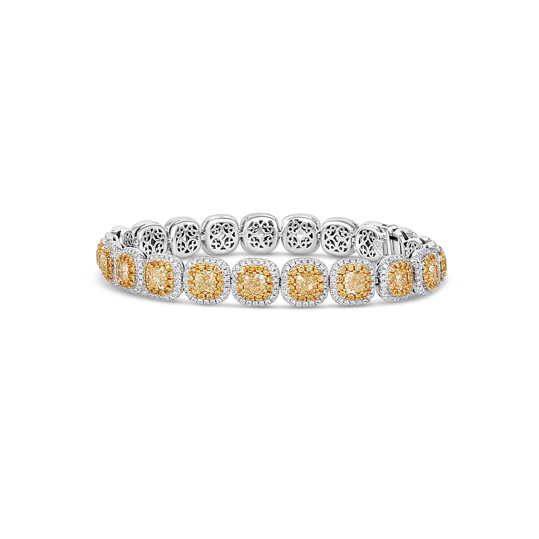delicate heart stud earrings 18K White Gold Fancy Yellow Diamonds with White Diamond Halo Bracelet delicate heart stud earrings 18K White Gold Fancy Yellow Diamonds with White Diamond Halo Bracelet