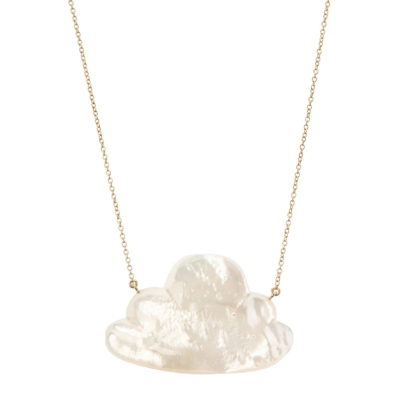 statement gemstone necklace handmade Daydreamer Cloud Necklace