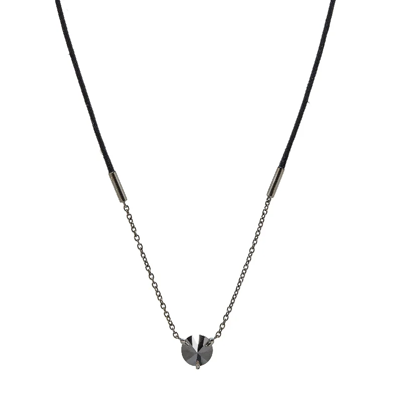 rose gold infinity bracelet Black Diamond Necklace